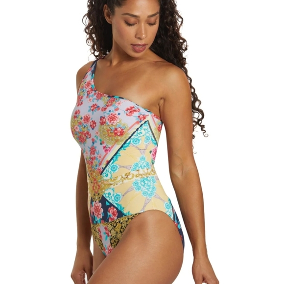 **HP** Nwt Johnny Was Raina One Shoulder Swimsuit - Picture 4 of 14